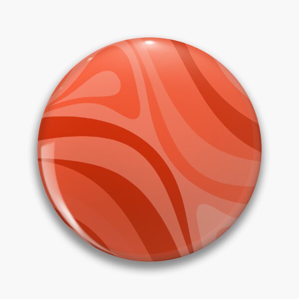 Item preview, Tomato Red Retro Abstract Liquid New Groove Swirl Pattern designed and sold by kierkegaard.