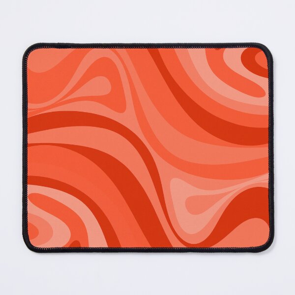 Item preview, Tomato Red Retro Abstract Liquid New Groove Swirl Pattern designed and sold by kierkegaard.