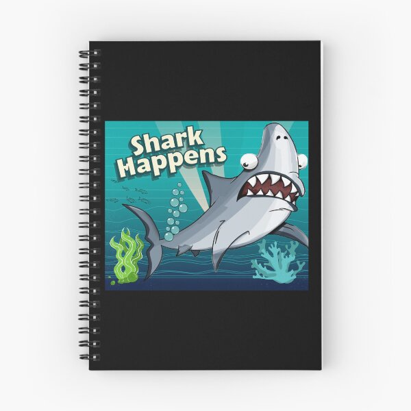 Item preview, Shark Happens | Funny Shirt | Ocean Beach Vacation | Shark Lover Gift designed and sold by emiliacreations.