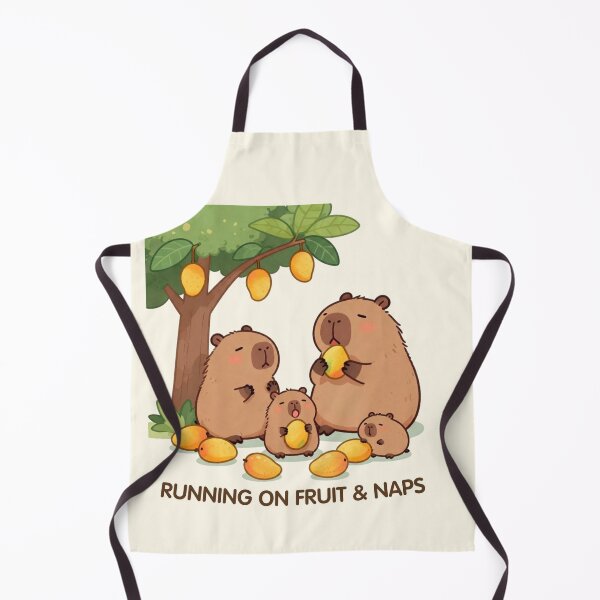 Item preview, Cute Capybara Eating Mango – Running on Fruit & Naps | Tropical Kawaii Animal designed and sold by BCapybara.