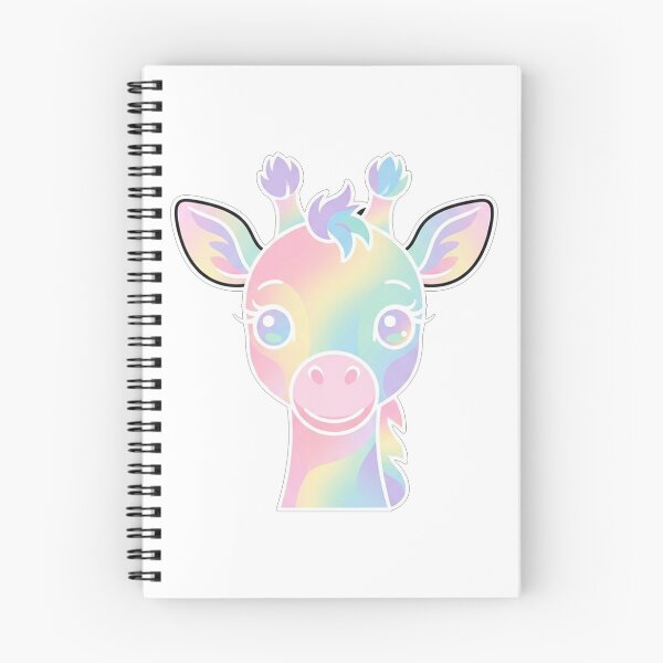 Item preview, Cute Rainbow Pastel Giraffe Portrait designed and sold by Owcomm.