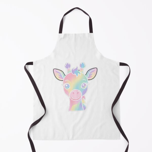 Item preview, Cute Rainbow Pastel Giraffe Portrait designed and sold by Owcomm.