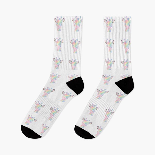 Item preview, Cute Rainbow Pastel Giraffe Portrait designed and sold by Owcomm.