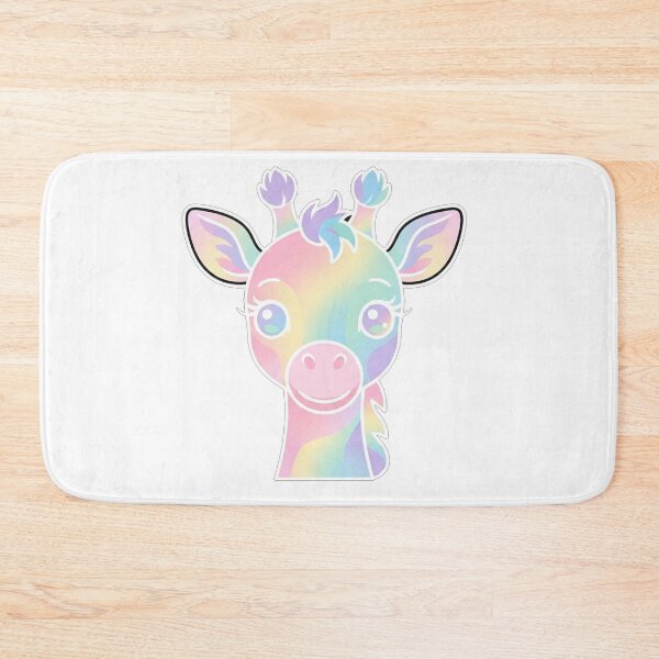 Item preview, Cute Rainbow Pastel Giraffe Portrait designed and sold by Owcomm.
