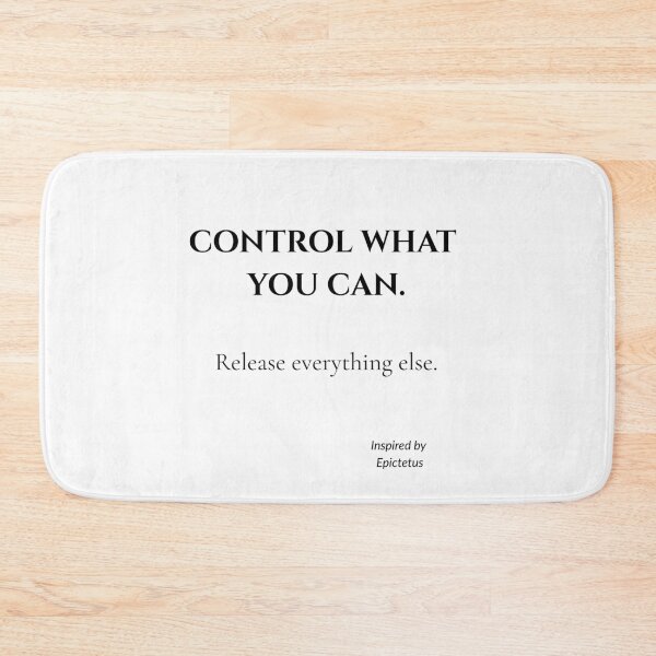 Item preview, Control What You Can – White Minimalist Stoic Quote Inspired by Epictetus designed and sold by CalmWorldShop.