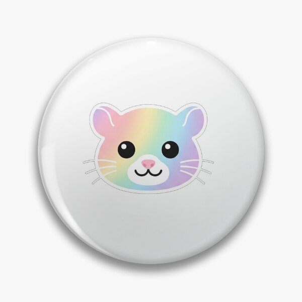 Item preview, Cute Pastel Rainbow Hamster Face designed and sold by Owcomm.