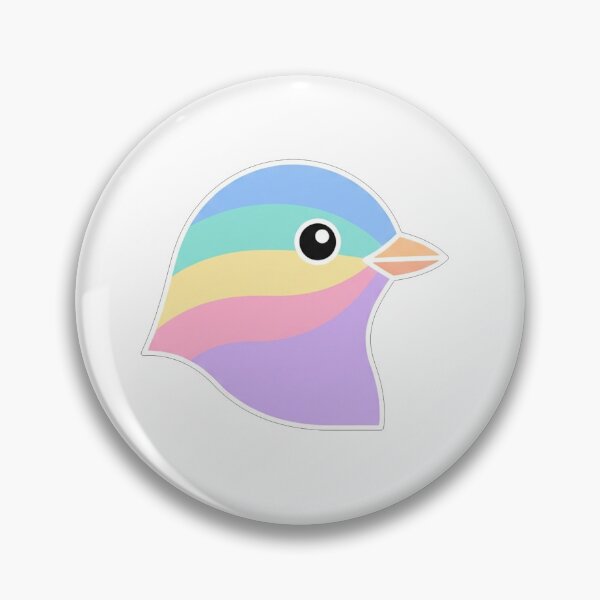 Item preview, Cute Pastel Rainbow Bird Profile Illustration designed and sold by Owcomm.