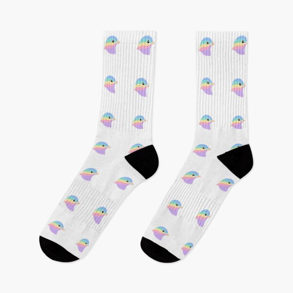 Item preview, Cute Pastel Rainbow Bird Profile Illustration designed and sold by Owcomm.