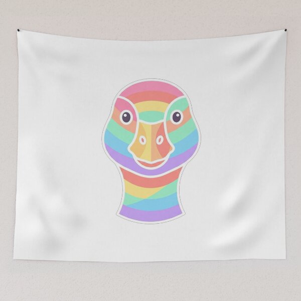 Item preview, Rainbow Pastel Goose Portrait designed and sold by Owcomm.