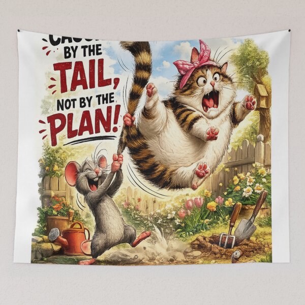Item preview, Funny cat & mouse cartoon design designed and sold by urbanshop7.