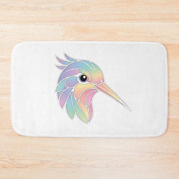 Item preview, Pastel Rainbow Hummingbird Profile Illustration designed and sold by Owcomm.