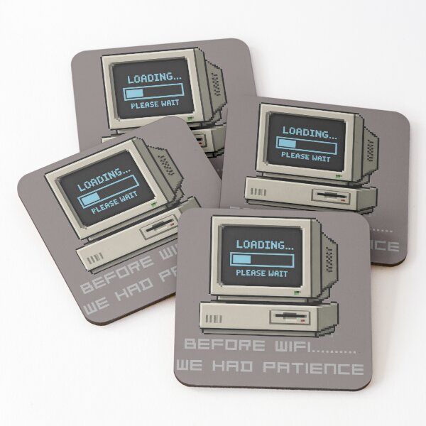 Item preview, Before WiFi We Had Patience - Funny 90s Internet Retro Pixel Art designed and sold by Ink & Highlands.