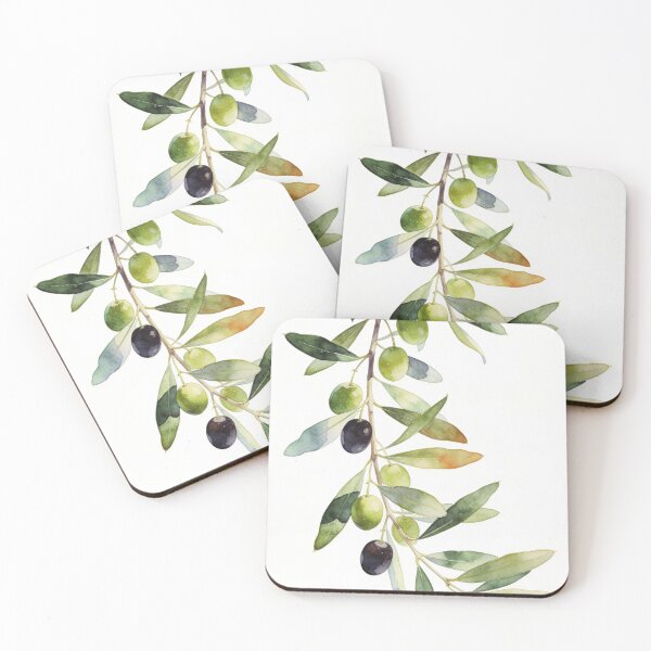 Item preview, Minimalist Olive Branch Watercolor - Elegant Mediterranean Japandi Botanical Wall Art designed and sold by sana designer.