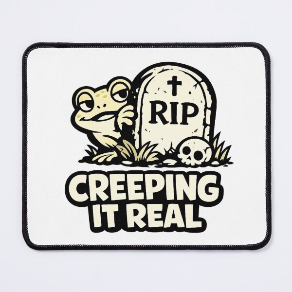 Item preview, Funny Halloween Frog Sticker | Creeping It Real | Cute Spooky Frog Gift designed and sold by Moss & Mellow.