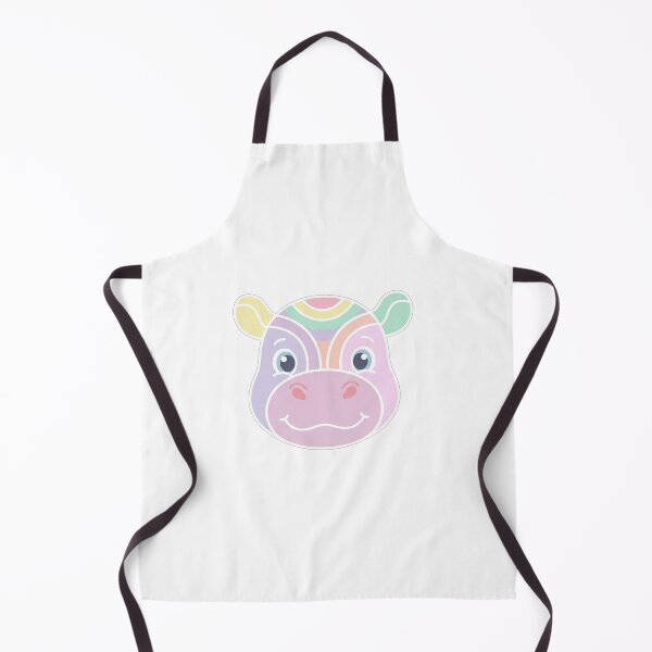 Item preview, Cute Pastel Rainbow Hippopotamus Face designed and sold by Owcomm.