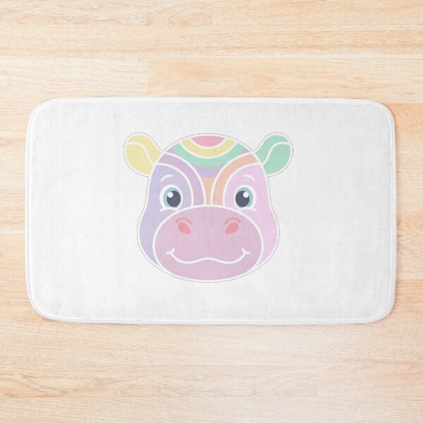 Item preview, Cute Pastel Rainbow Hippopotamus Face designed and sold by Owcomm.