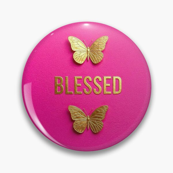 Item preview, Hot Pink - Blessed & Butterflies designed and sold by DesignsByPrnces.
