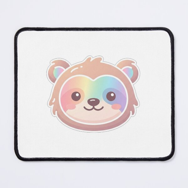 Item preview, Cute Rainbow Faced Bear Animal Portrait designed and sold by Owcomm.