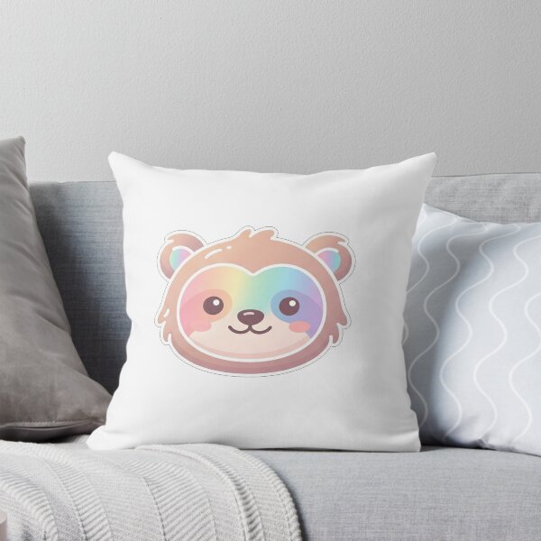 Item preview, Cute Rainbow Faced Bear Animal Portrait designed and sold by Owcomm.