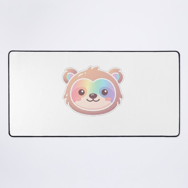 Item preview, Cute Rainbow Faced Bear Animal Portrait designed and sold by Owcomm.