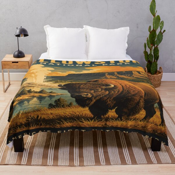 Item preview, Yellowstone National Park Vintage Travel Poster | Scenic Wall Art Print designed and sold by GnuArt.