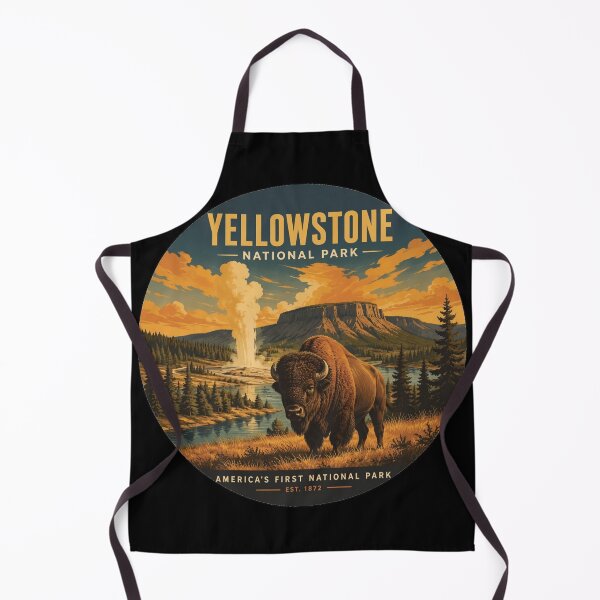 Item preview, Yellowstone National Park Vintage Travel Poster | Scenic Wall Art Print designed and sold by GnuArt.