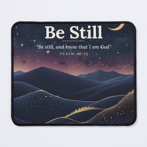 Item preview, Be Still and Know Christian Celestial Night Sky Psalm 46 designed and sold by ArtByAavelle.