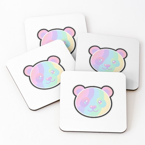 Item preview, Cute Pastel Rainbow Panda Bear Face designed and sold by Owcomm.