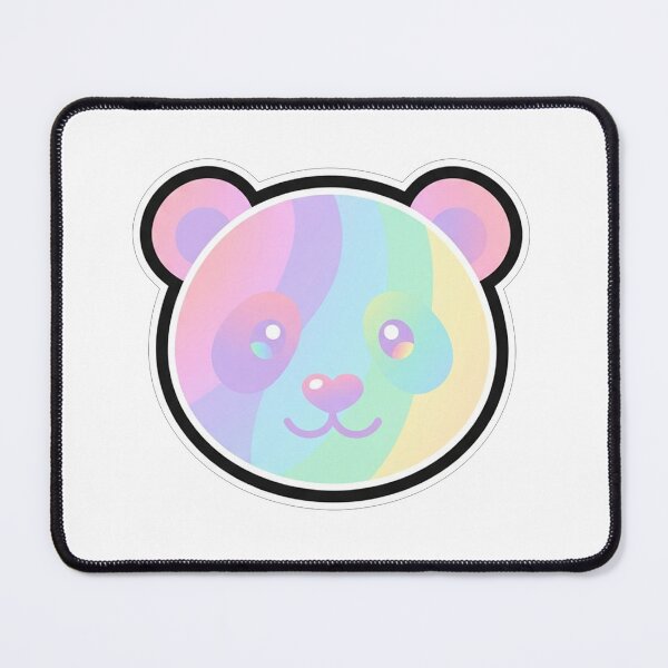 Item preview, Cute Pastel Rainbow Panda Bear Face designed and sold by Owcomm.