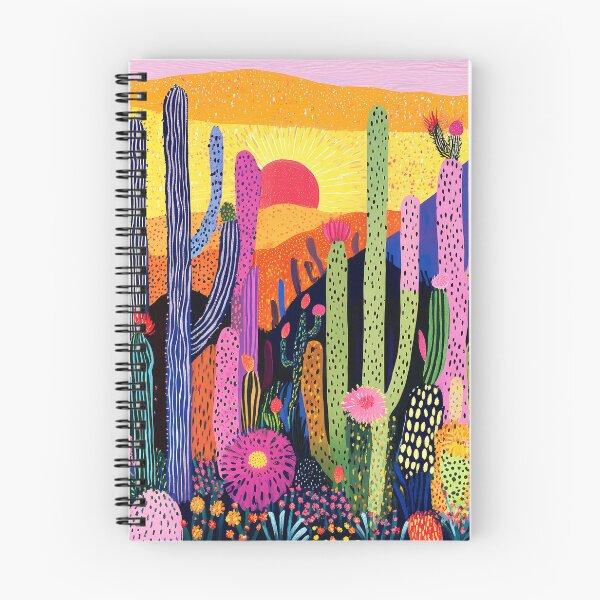 Item preview, Cactus Landscape With Magical Mountains Colorful Fantasy Art   designed and sold by DEC02.