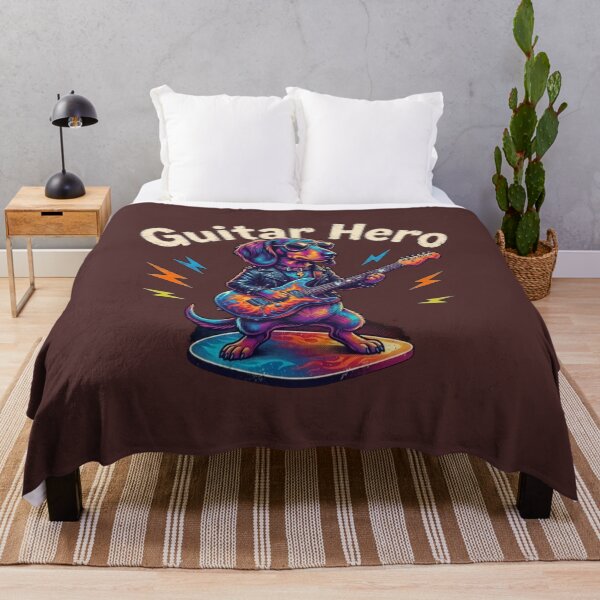 Item preview, Guitar Hero, Dachshund Dog, Sousage dog Playing on Electric Guitar designed and sold by Evelashop.