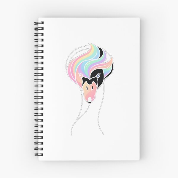 Item preview, Majestic Rainbow Mane Swan Minimalist Illustration designed and sold by Owcomm.