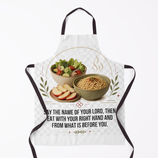Item preview, Aesthetic Islamic Food Poster – Good Manners Quote designed and sold by SakinahArt.