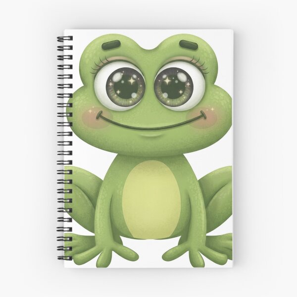 Item preview, Kawaii Cute Smiling Green Frog Character Vector Illustration  designed and sold by Stickivo.