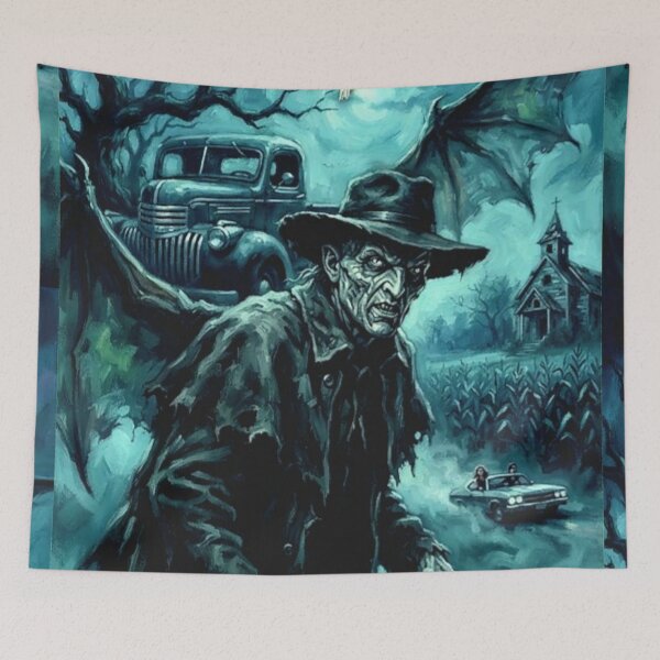 Item preview, Jeepers Creepers Retro Creature Feature Horror Tribute Art Poster designed and sold by Art's Diner.