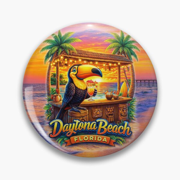 Item preview, Daytona Beach Toucan – Tropical Sunset Vibes designed and sold by MysticOzzy.
