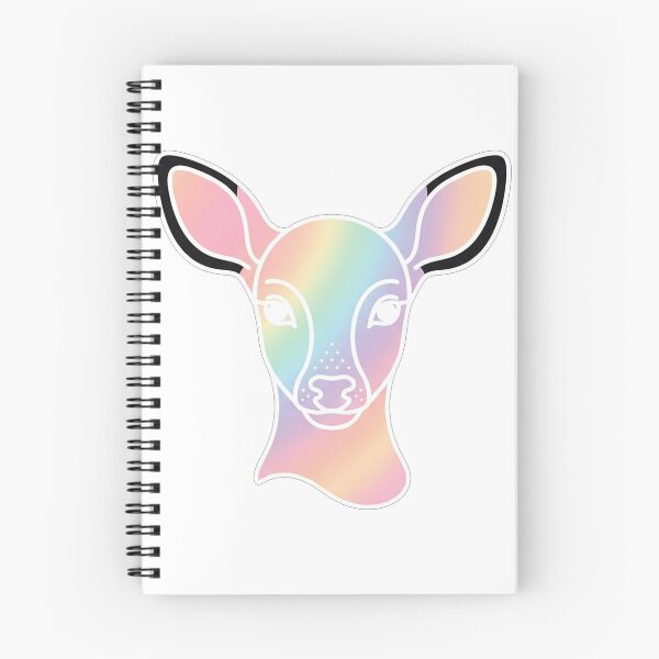 Item preview, Iridescent Rainbow Deer Face Minimalist Portrait designed and sold by Owcomm.