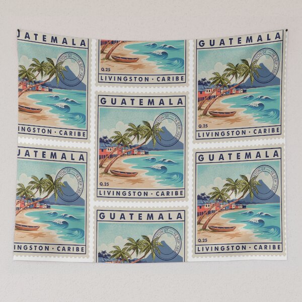 Item preview, Livingston Guatemala Caribbean Coast Postage Stamp Sticker designed and sold by stickercuffs.