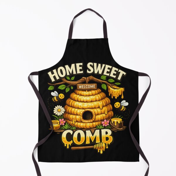 Item preview, Home Sweet Comb - Honey Bee Beehive pun designed and sold by SidTastic .