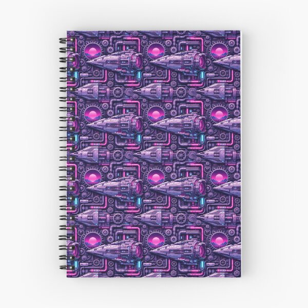 Item preview, Vaporwave Galactic Machineworks Pattern designed and sold by GalacticLabs.
