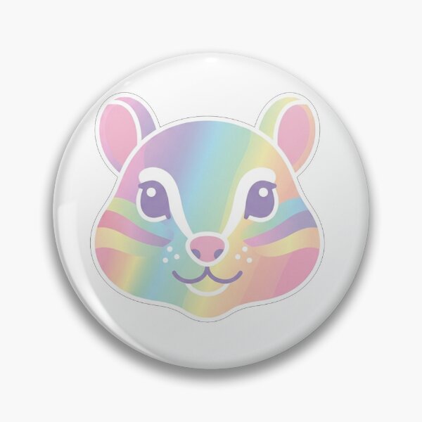 Item preview, Cute Rainbow Pastel Squirrel Face Illustration designed and sold by Owcomm.