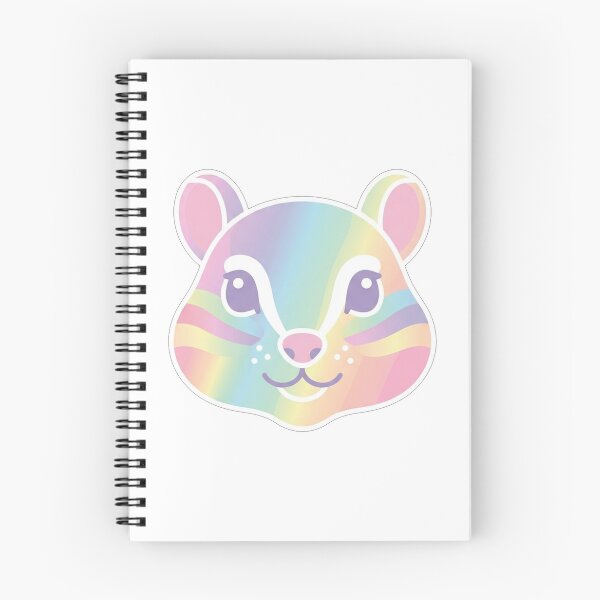 Item preview, Cute Rainbow Pastel Squirrel Face Illustration designed and sold by Owcomm.