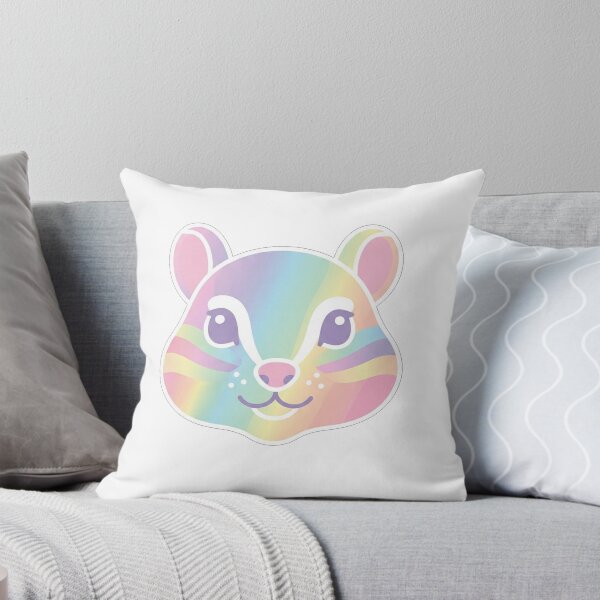 Item preview, Cute Rainbow Pastel Squirrel Face Illustration designed and sold by Owcomm.
