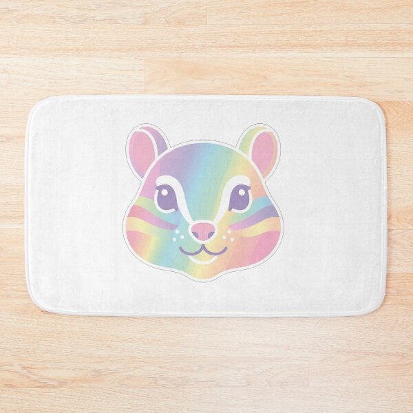 Item preview, Cute Rainbow Pastel Squirrel Face Illustration designed and sold by Owcomm.