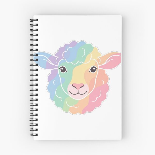 Item preview, Cute Pastel Rainbow Lamb Portrait designed and sold by Owcomm.