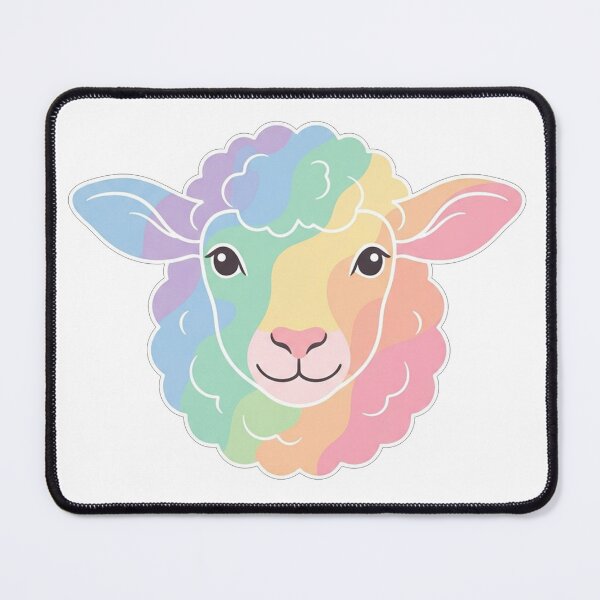 Item preview, Cute Pastel Rainbow Lamb Portrait designed and sold by Owcomm.