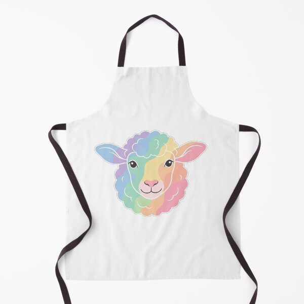 Item preview, Cute Pastel Rainbow Lamb Portrait designed and sold by Owcomm.