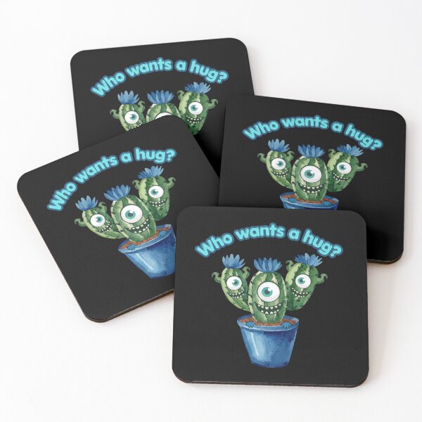 Item preview, Who Wants a Hug? Funny Cute Monster Cactus Shirt | Kawaii Plant Lover Gift designed and sold by emiliacreations.