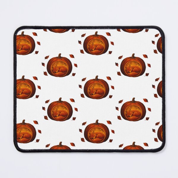 Item preview, Cozy Autumn Fox Sleeping in Pumpkin Cottagecore Aesthetic designed and sold by Inka Moon Design.