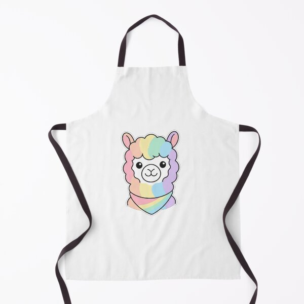 Item preview, Cute Rainbow Pastel Alpaca Wearing Bandana designed and sold by Owcomm.